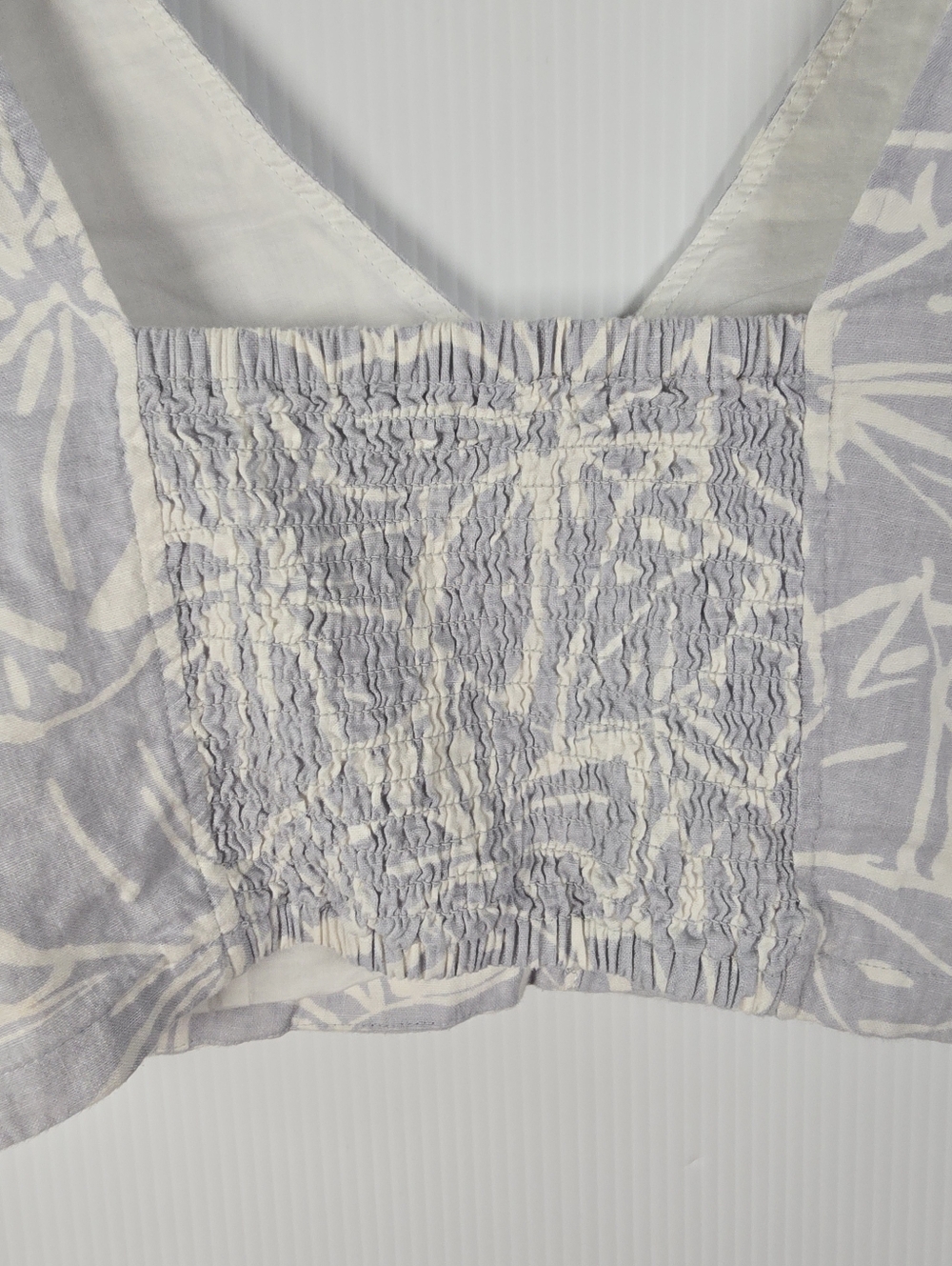 NWOT Madewell Womens Gwen Abstract Floral Linen Blend Supercrop Vest Top Size 10 - Picture 10 of 15